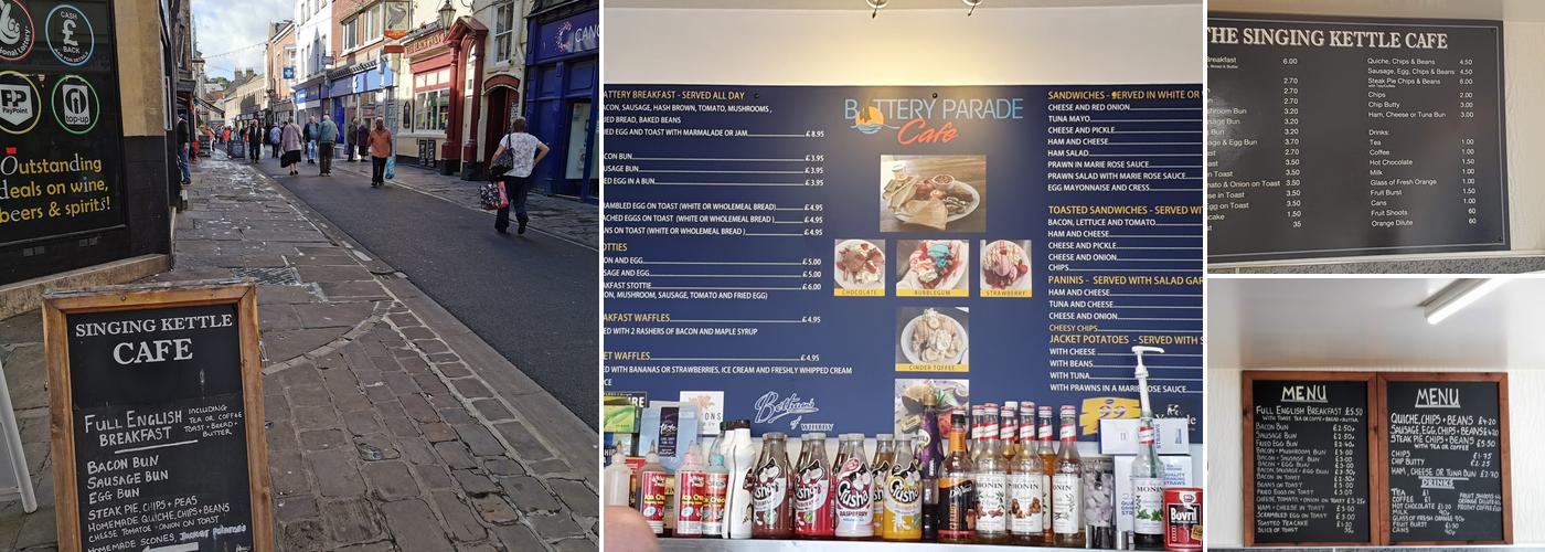 The Singing Kettle Menu