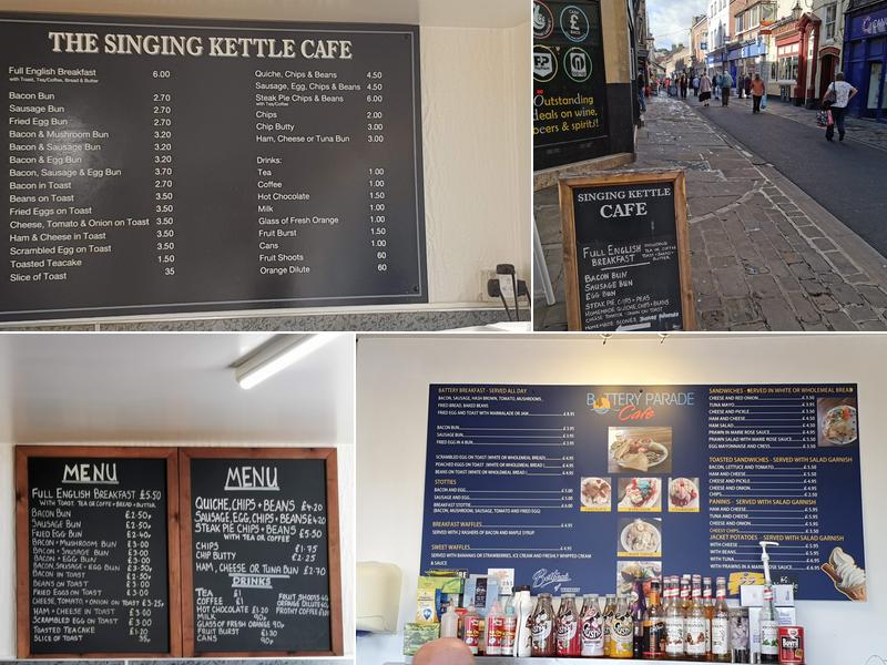 The Singing Kettle Menu