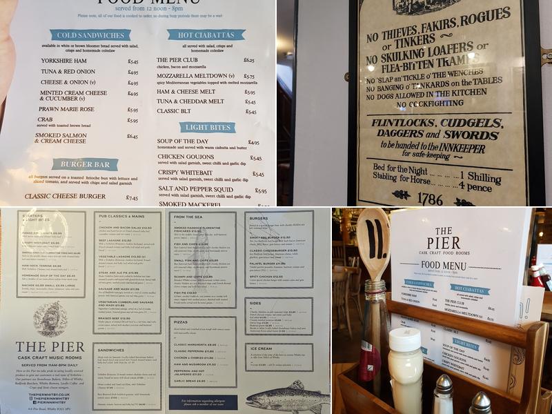 The Pier Inn Menu