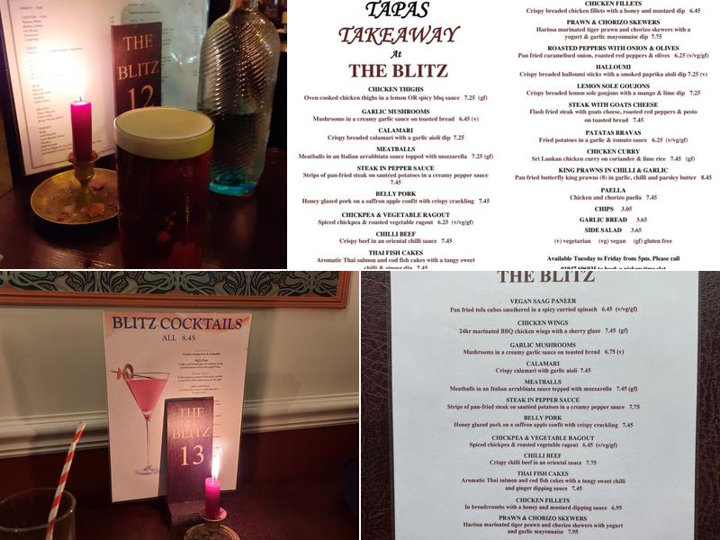 The Blitz Tap & Tales Menu