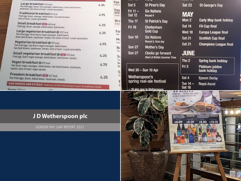 The Angel Hotel - JD Wetherspoon Menu