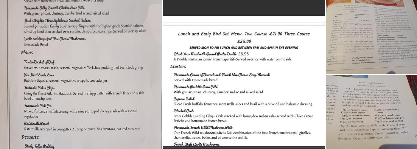 Le Bistro Des Amis Menu