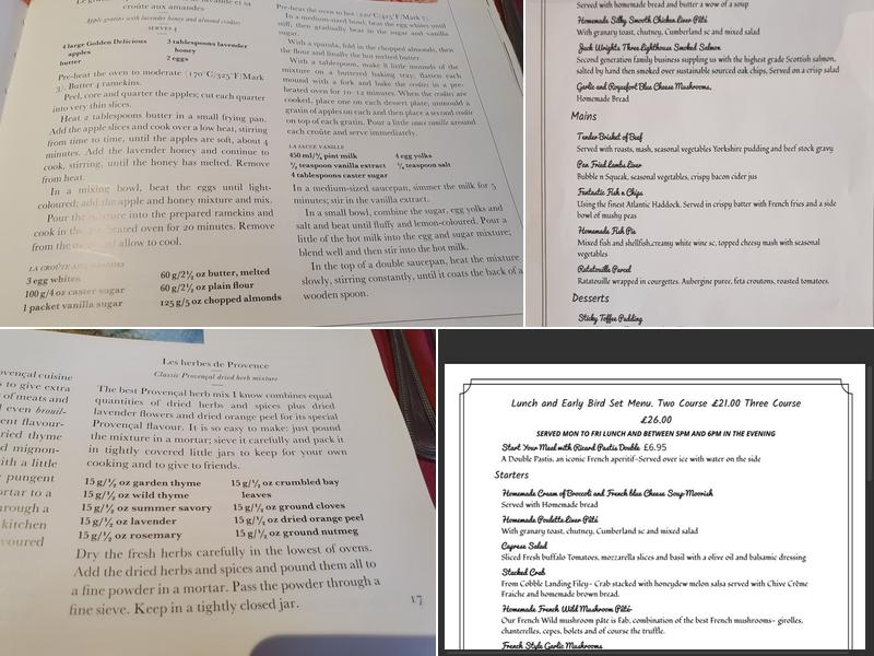 Le Bistro Des Amis Menu