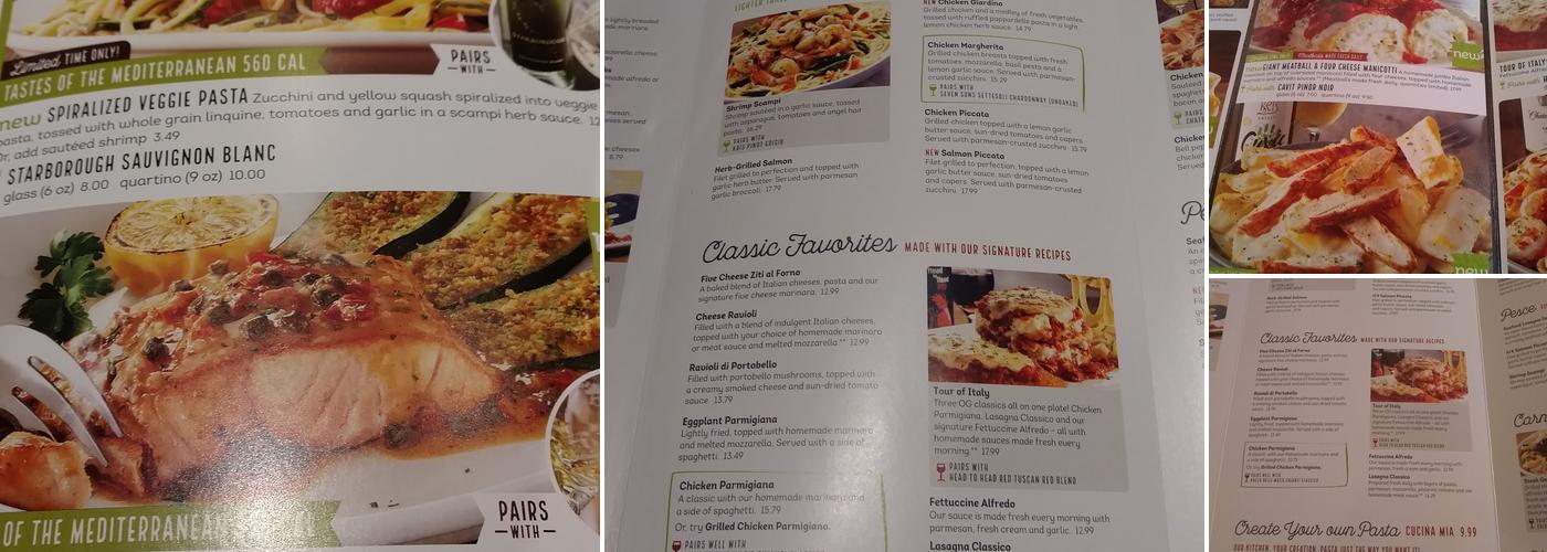 Olive Garden Italian Restaurant Menu