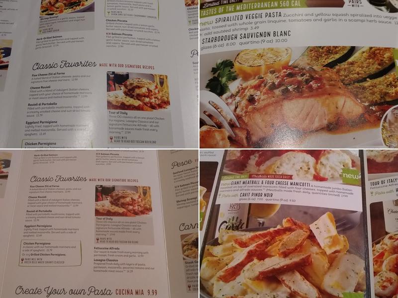 Olive Garden Italian Restaurant Menu