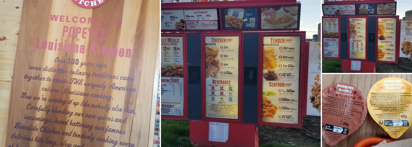 Popeyes Louisiana Kitchen Menu