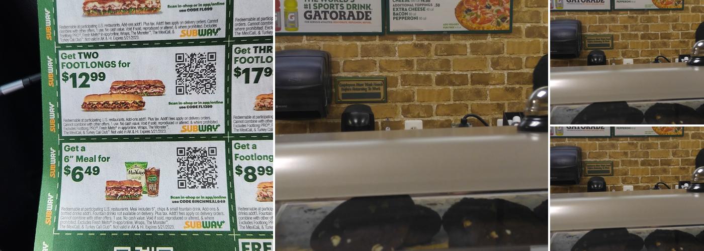 Subway Menu
