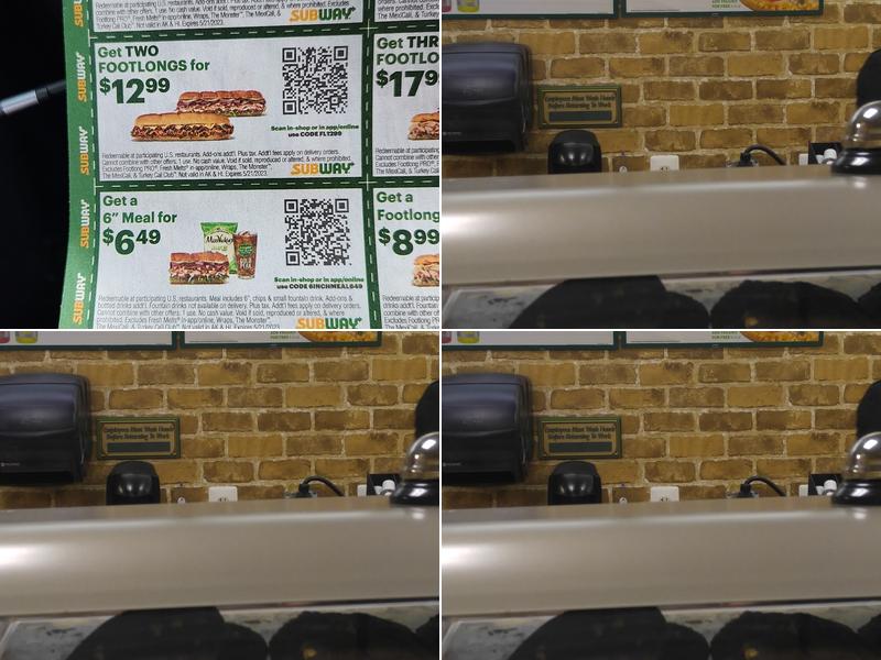 Subway Menu