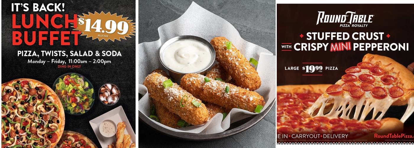 Round Table Pizza Menu