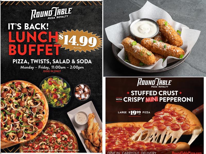Round Table Pizza Menu
