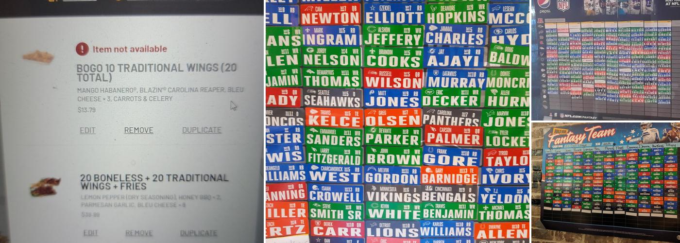 Buffalo Wild Wings Menu