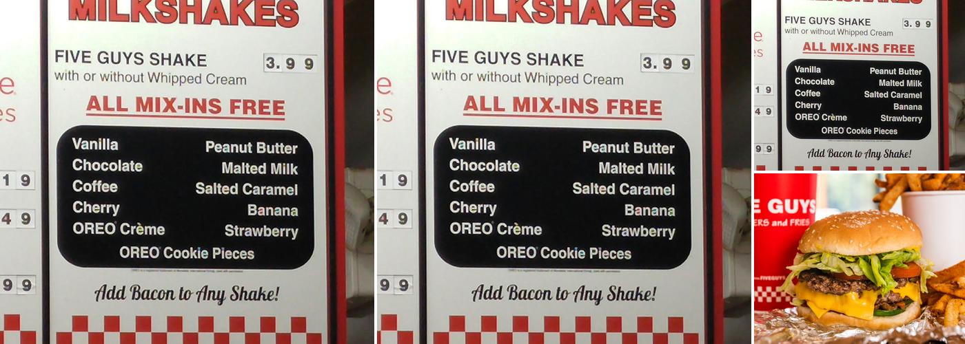 Five Guys Menu
