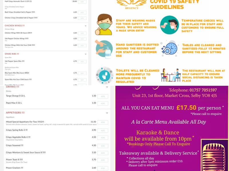 Regency Ikkyu Restaurant Menu