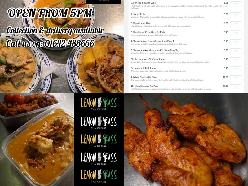 Lemon Grass Thai Cuisine Menu