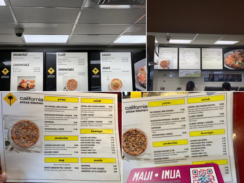 California Pizza Kitchen Menu