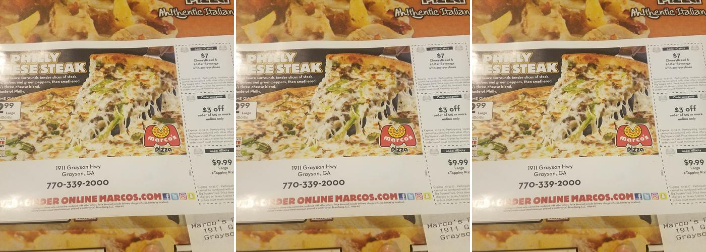 Marco's Pizza Menu