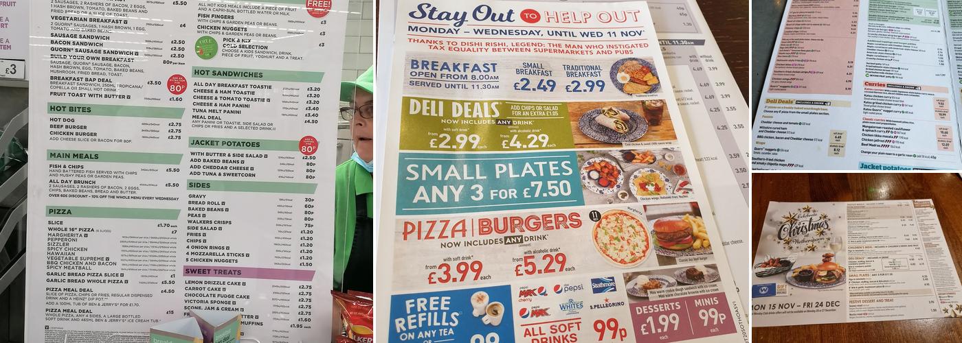 JD Wetherspoon - The Troll Cart Menu