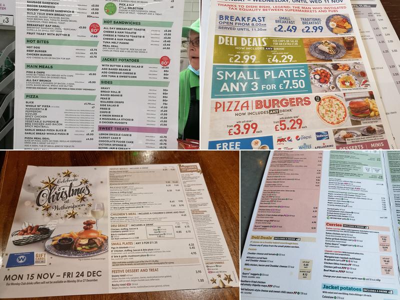 JD Wetherspoon - The Troll Cart Menu