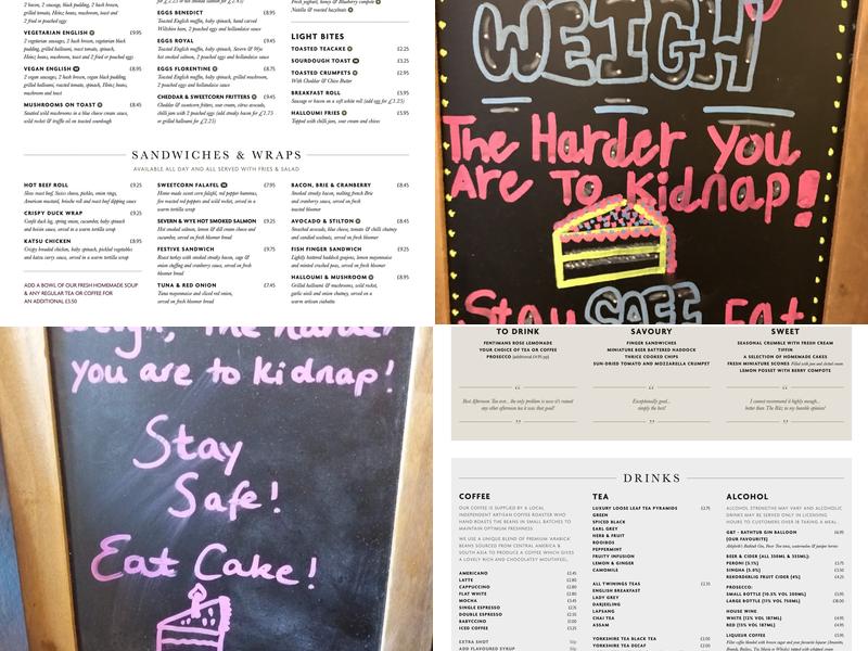 Aubergine Café Menu