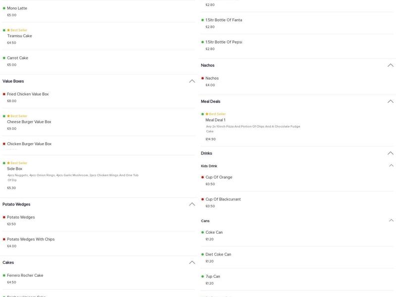 West Kirby Grill Menu