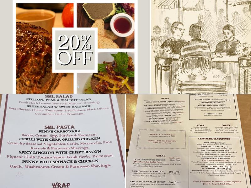 The Left Bank Brasserie Menu