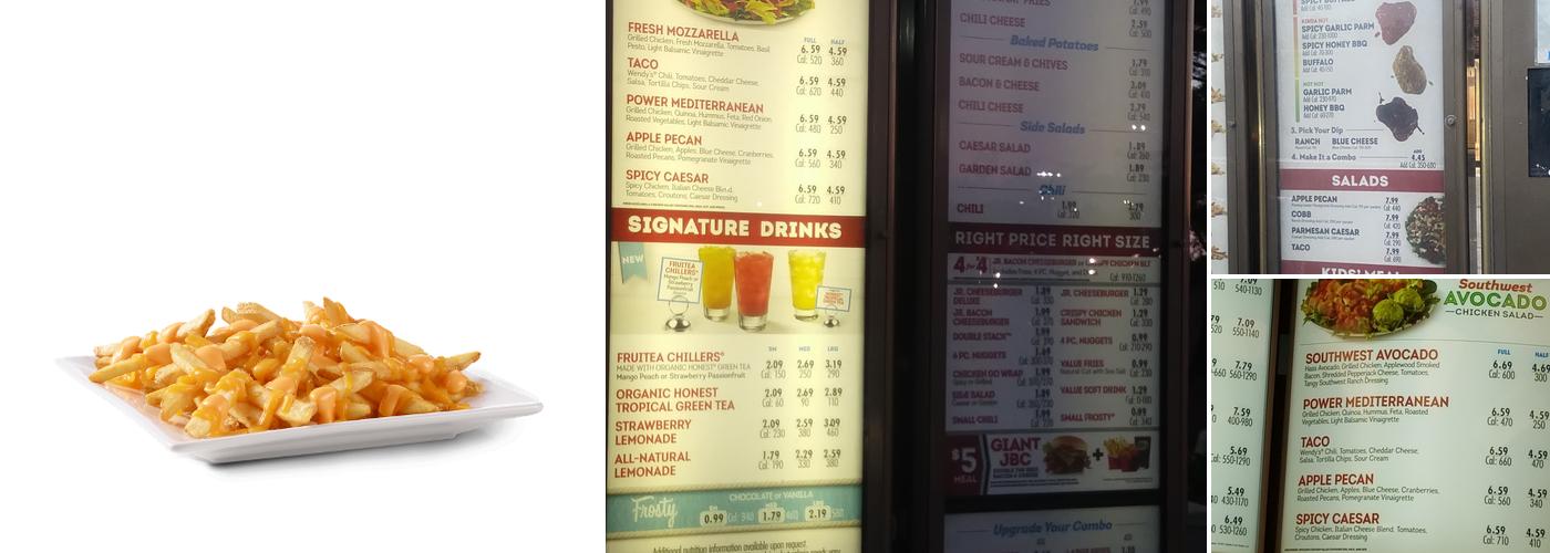 Wendy's Menu