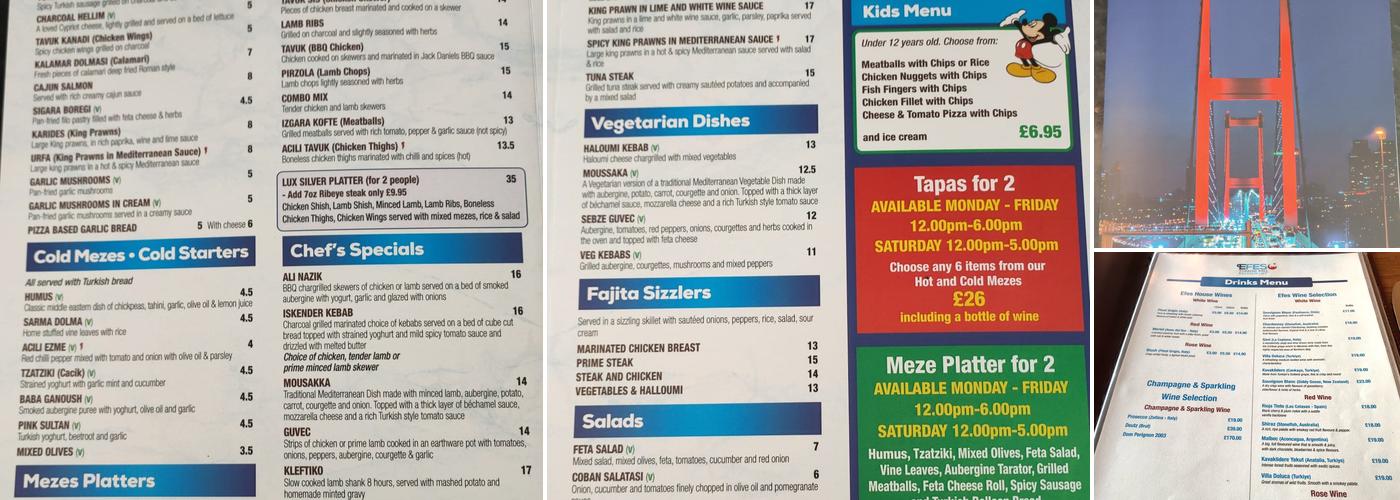 EFES Turkish BBQ Menu