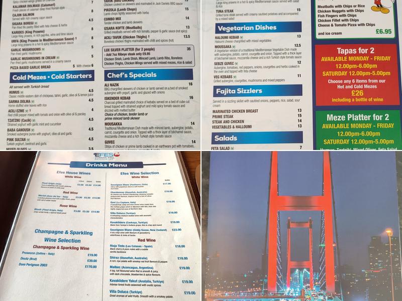 EFES Turkish BBQ Menu