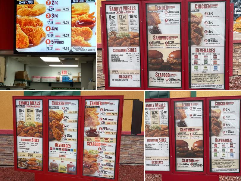 Popeyes Louisiana Kitchen Menu