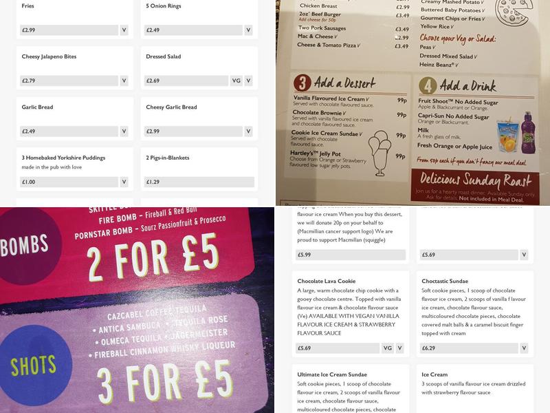 The Grapes - Pub & Carvery Menu