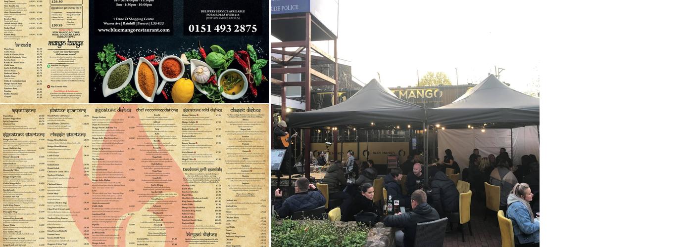 Blue Mango Restaurant Menu