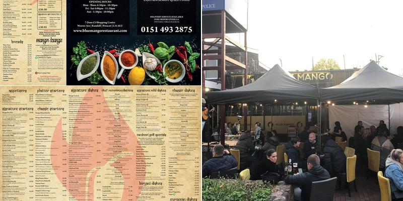 Blue Mango Restaurant Menu