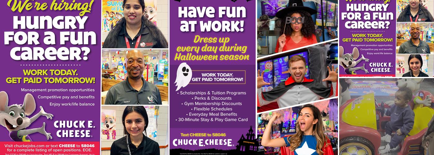 Chuck E. Cheese Menu