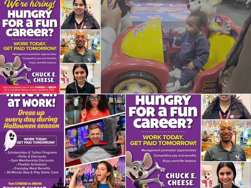 Chuck E. Cheese Menu