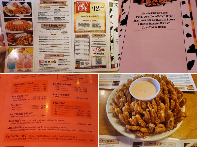 Texas Roadhouse Menu