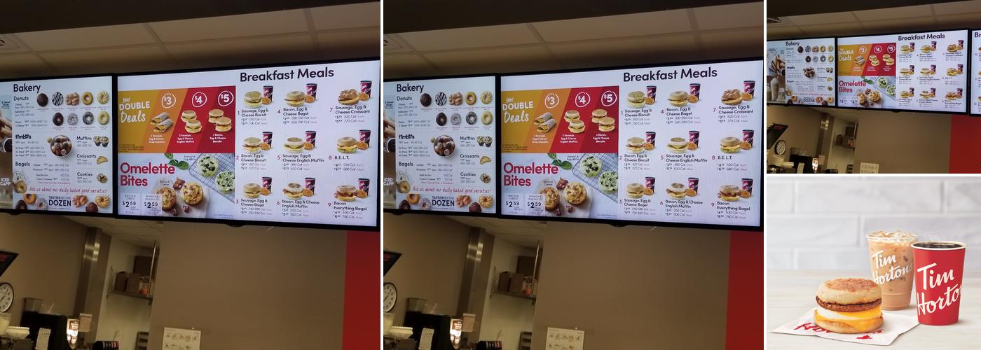 Tim Hortons Menu