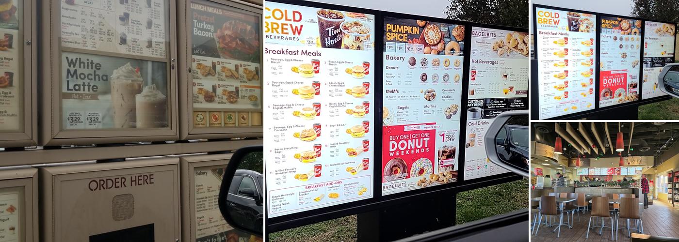 Tim Hortons Menu