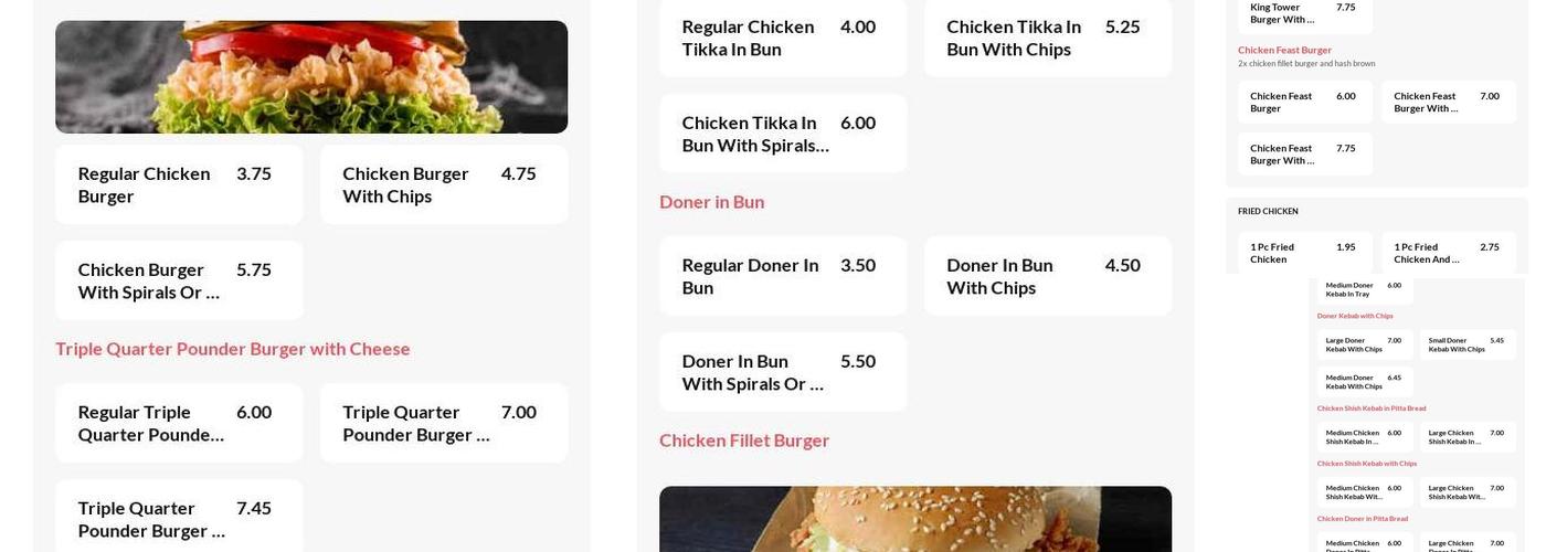 Top Hot Pizza & Kebab Menu