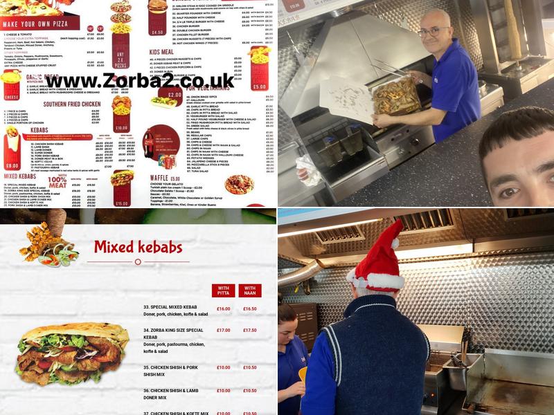 Zorba Kebab Menu