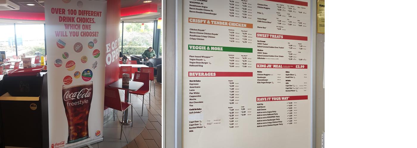 Burger King Menu