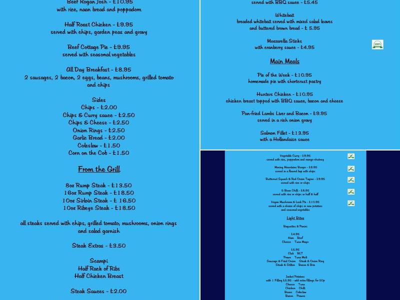 The Marquis Of Granby Menu