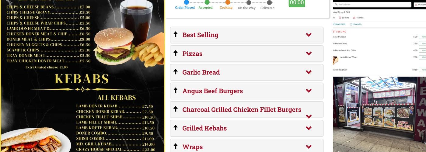 Marios Pizza Grill Menu