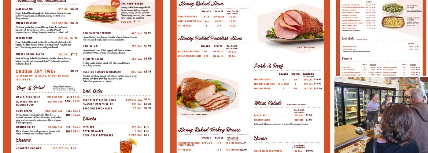 The Honey Baked Ham Company Menu