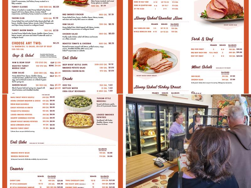 The Honey Baked Ham Company Menu