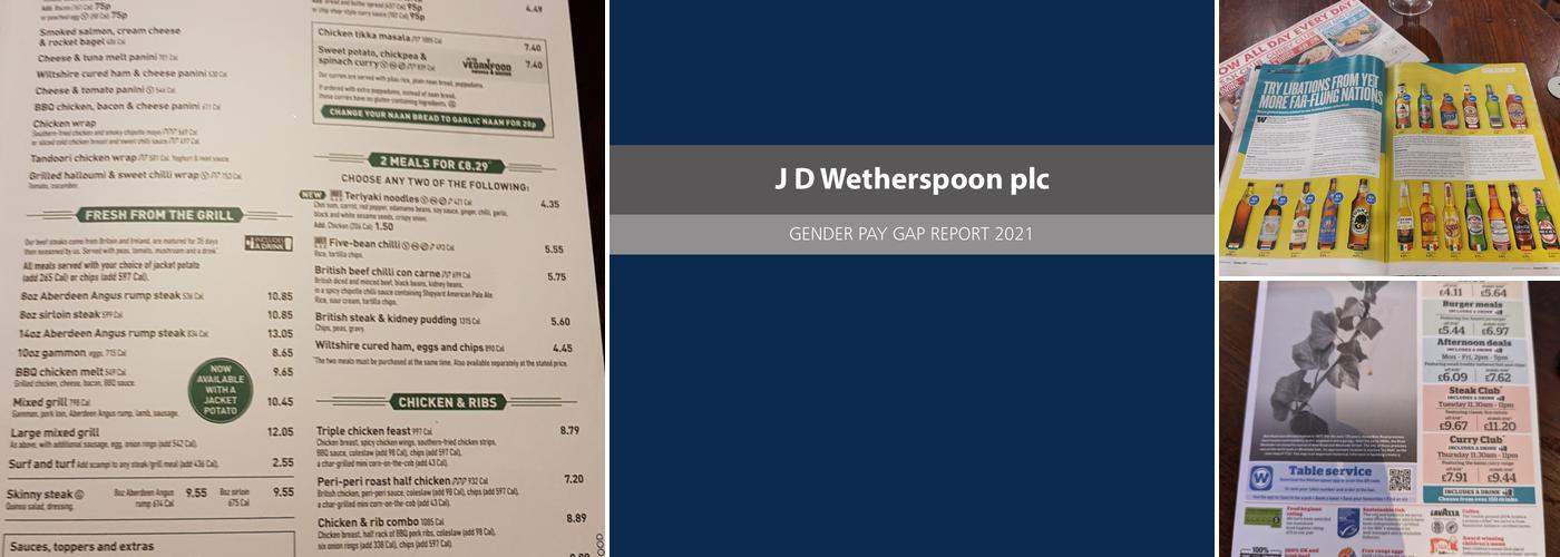 The Ivy Wall - JD Wetherspoon Menu