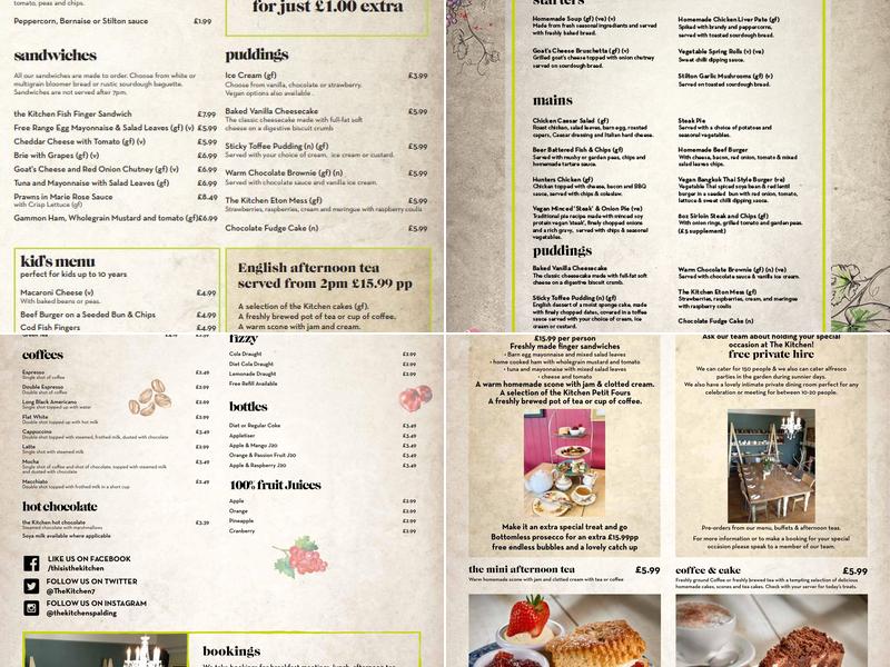 The Kitchen - Great British home cooked food Menu