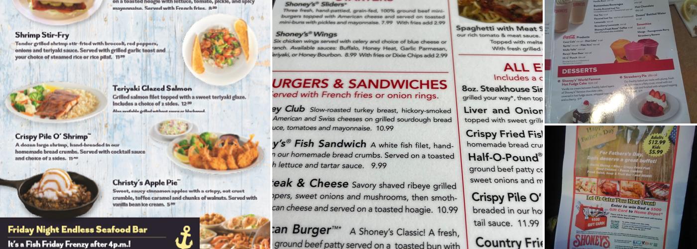 Shoney's Menu
