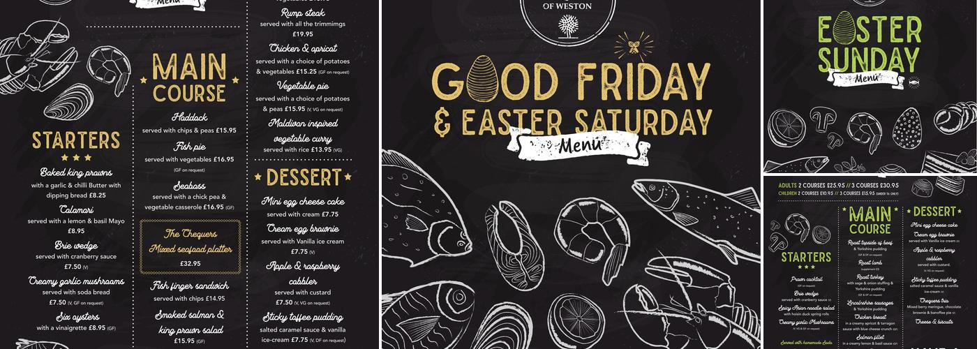 The Chequers of Weston Menu