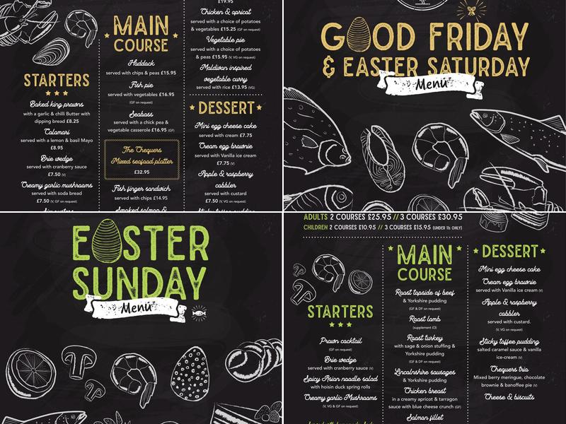 The Chequers of Weston Menu