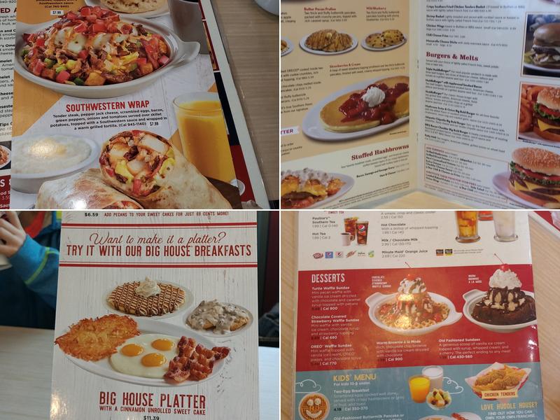 Huddle House Menu